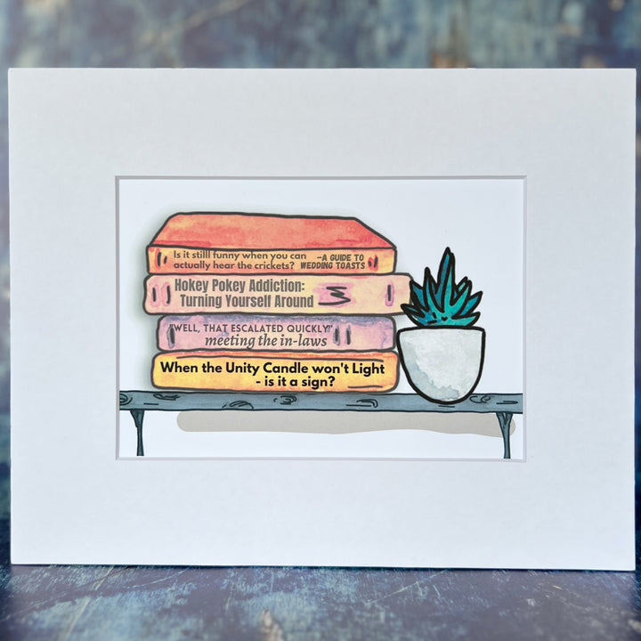 true life bookshelf print 8  - wedding toast crickets