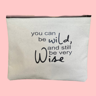 mini canvas makeup medication money zip bag group 4