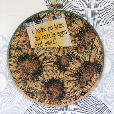 sunny - pocket hoop art