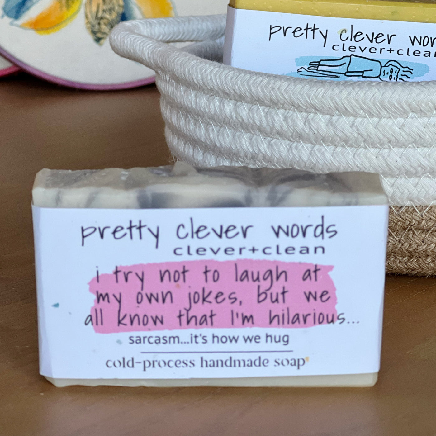 clever+clean peony amber bar soap - we all know I'm hilarious