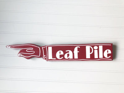 autumn collection - wooden pointy finger signs