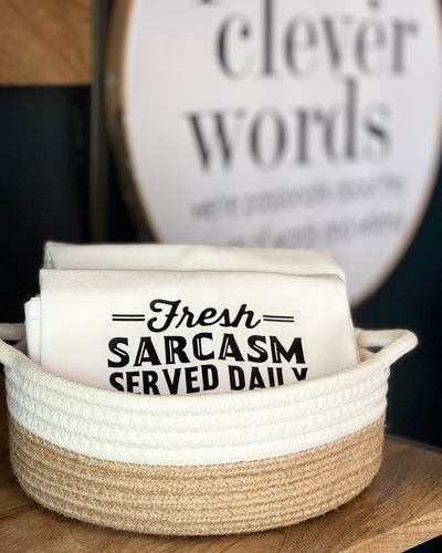 sober for a limited time only - humorous bar kitchen towel SM