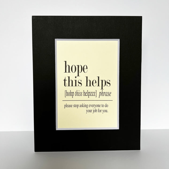 word art prints for the office - small