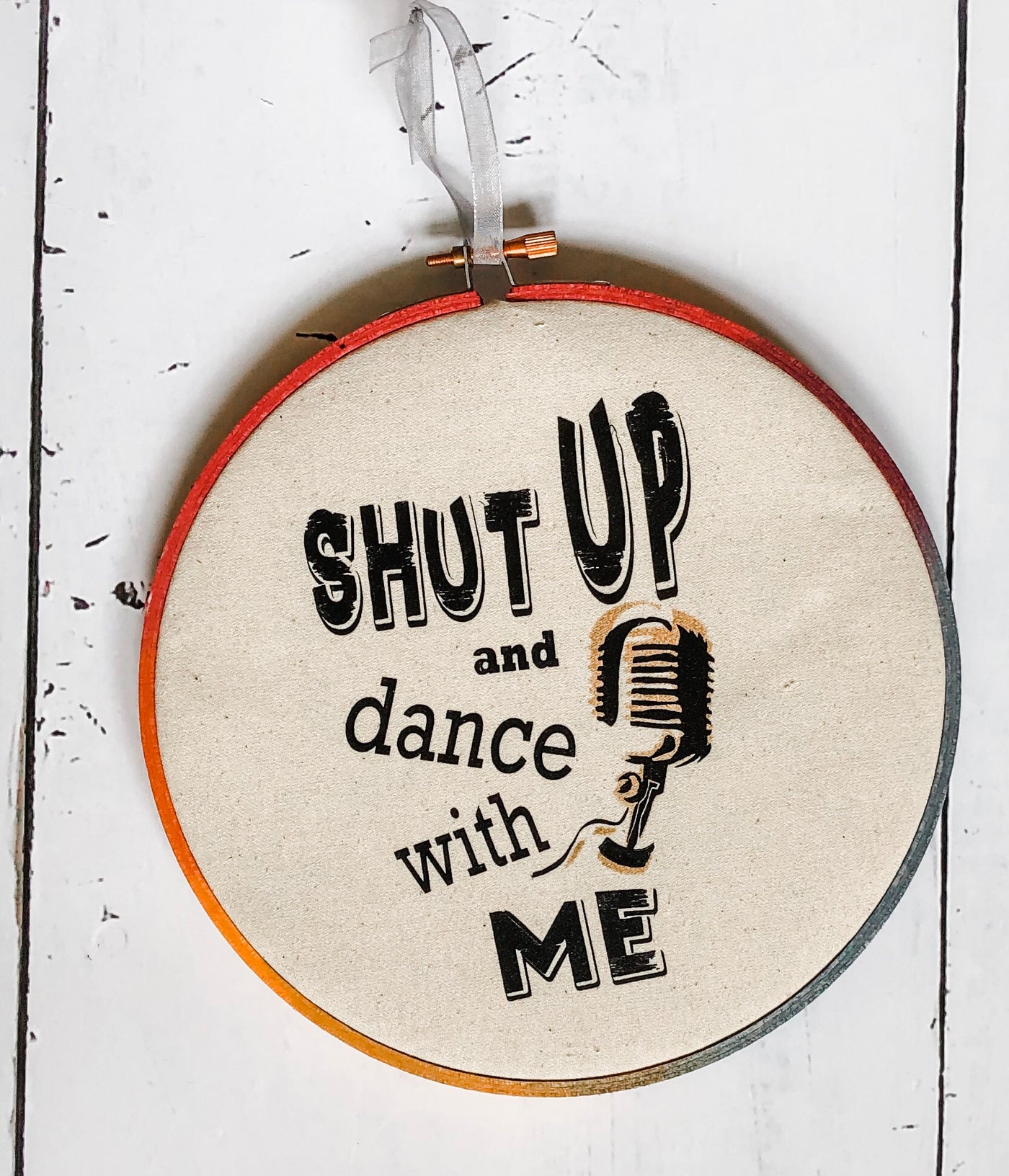 shut up and dance with me - hoop art