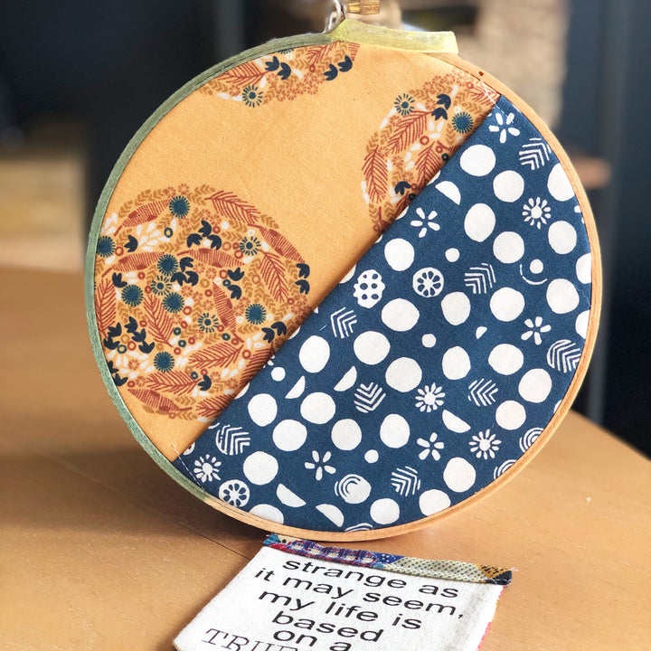 sun and moon - pocket hoop art