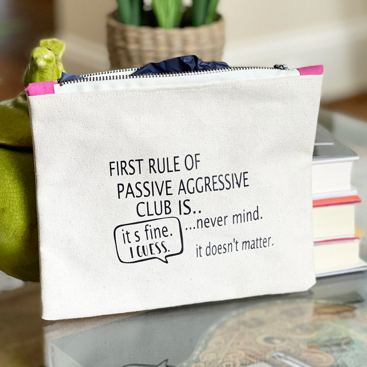 mini canvas makeup medication money zip bag group 2