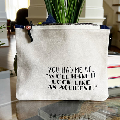 mini canvas makeup medication money zip bag group 3
