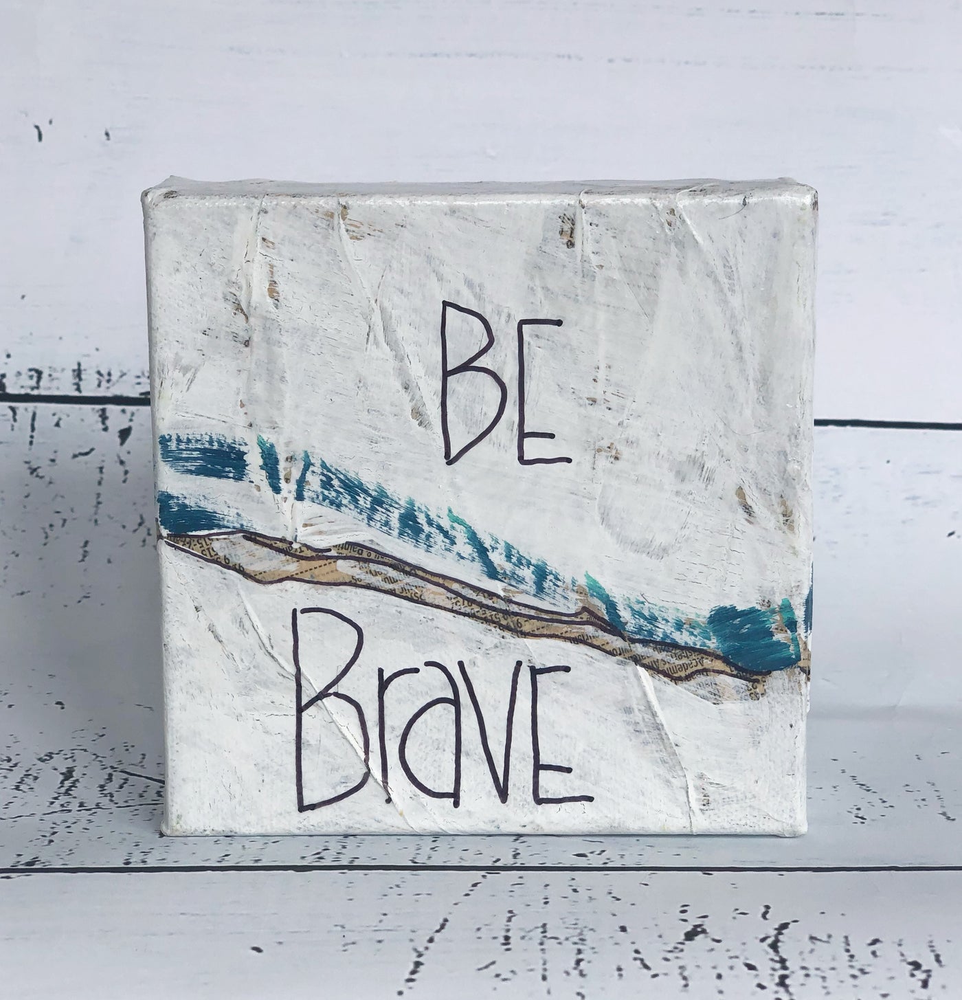 be brave - canvas word art