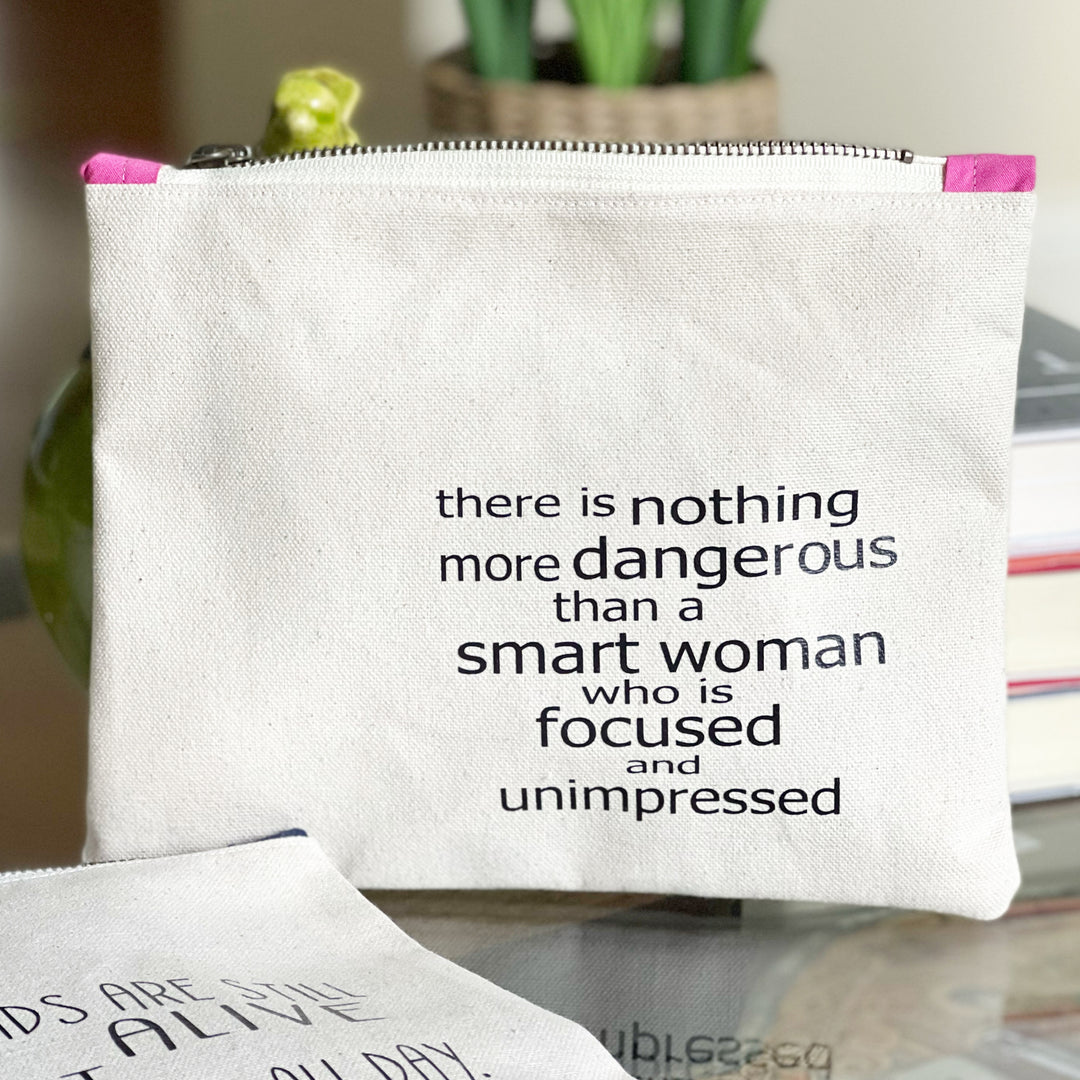 mini canvas makeup medication money zip bag group 2