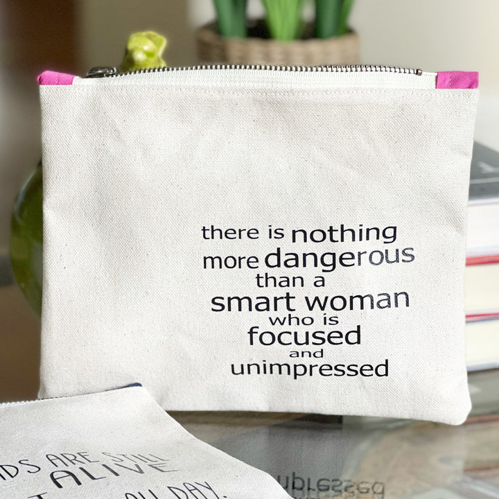 mini canvas makeup medication money zip bag group 2