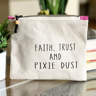 mini canvas makeup medication money zip bag group 3