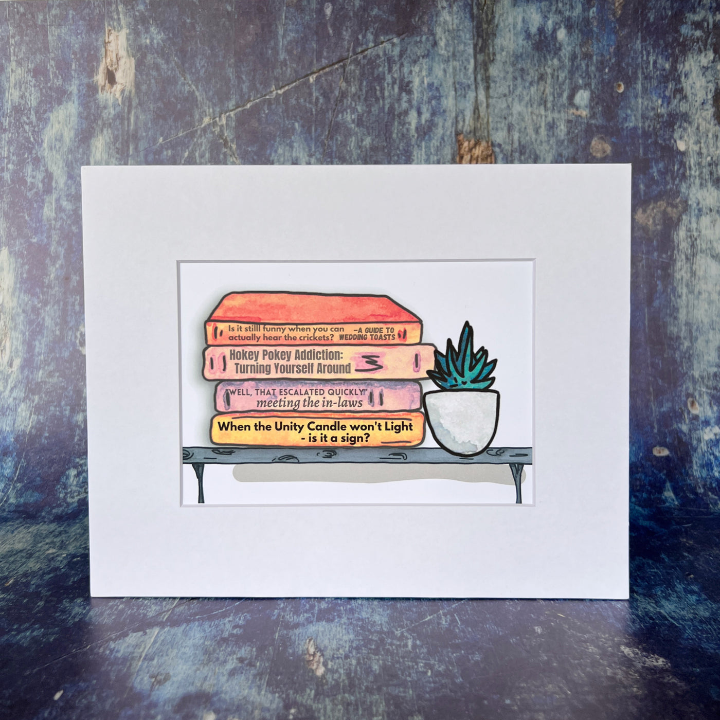 true life bookshelf print 8  - wedding toast crickets