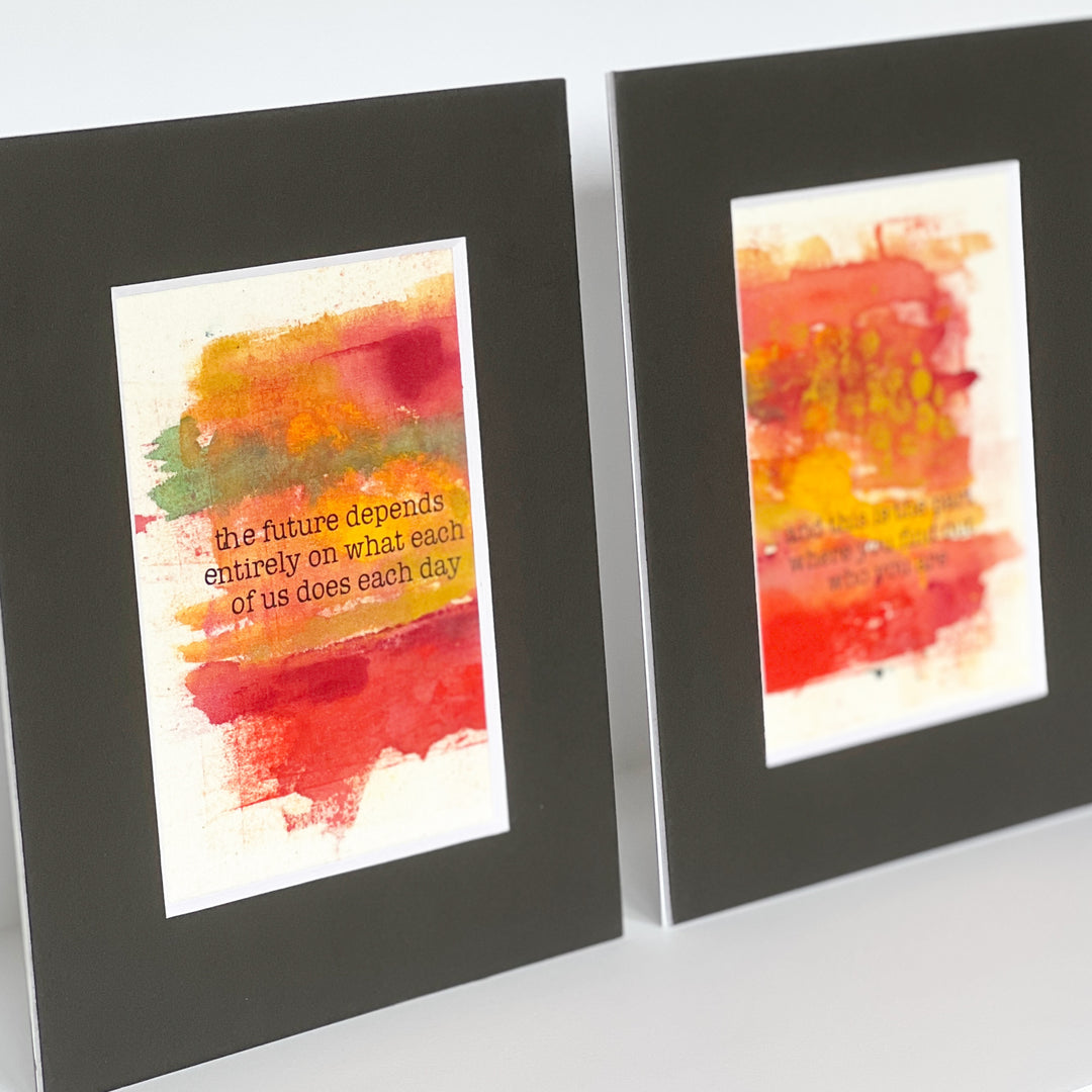 the future depends on us all - painted art print set or single