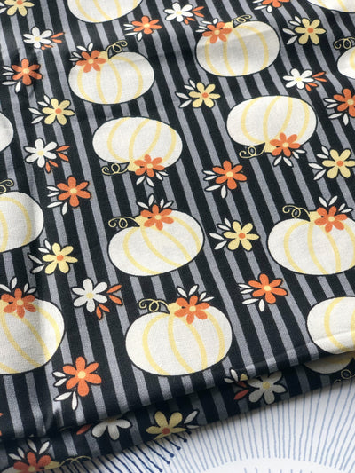 Cotton Face Mask with Filter Pocket - CHEERY PUMPKIN FABRIC