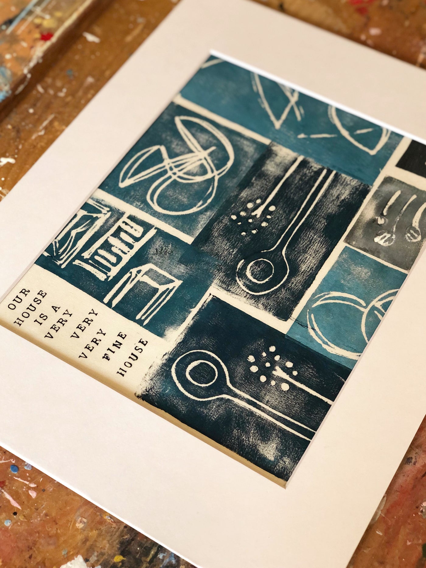 our house is a very very very fine house - art print