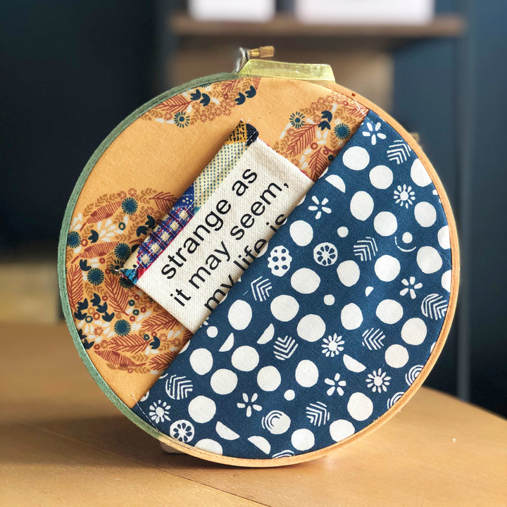sun and moon - pocket hoop art