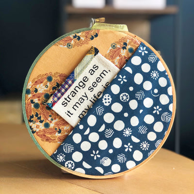 sun and moon - pocket hoop art