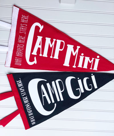 Grandparent Camp - Vintage Style Pennants