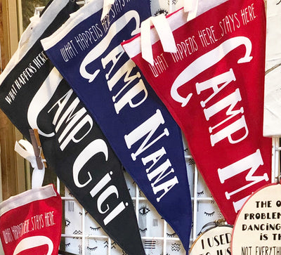 Grandparent Camp - Vintage Style Pennants