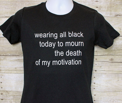 wearing all black today - tank and shirt