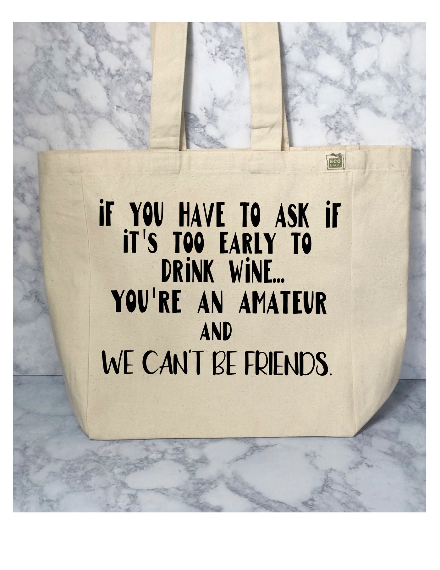 amateur drinking - tote bag - Pretty Clever Words