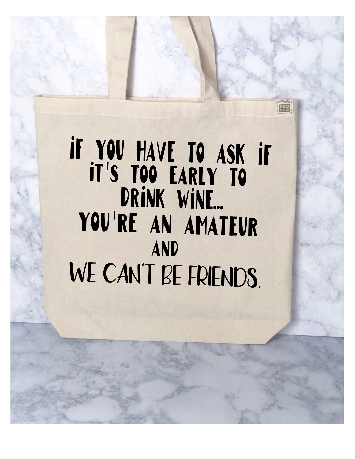 amateur drinking - tote bag - Pretty Clever Words