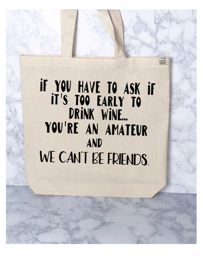 amateur drinking - tote bag - Pretty Clever Words