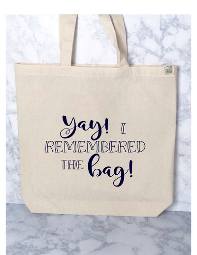 yay, i remembered the bag - tote bag