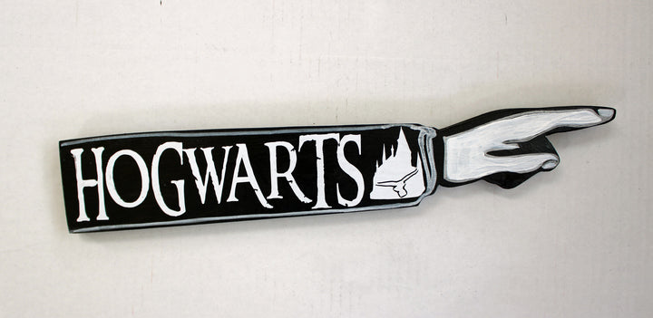 Wizard Houses Collection - wooden pointy finger signs - Pretty Clever Words