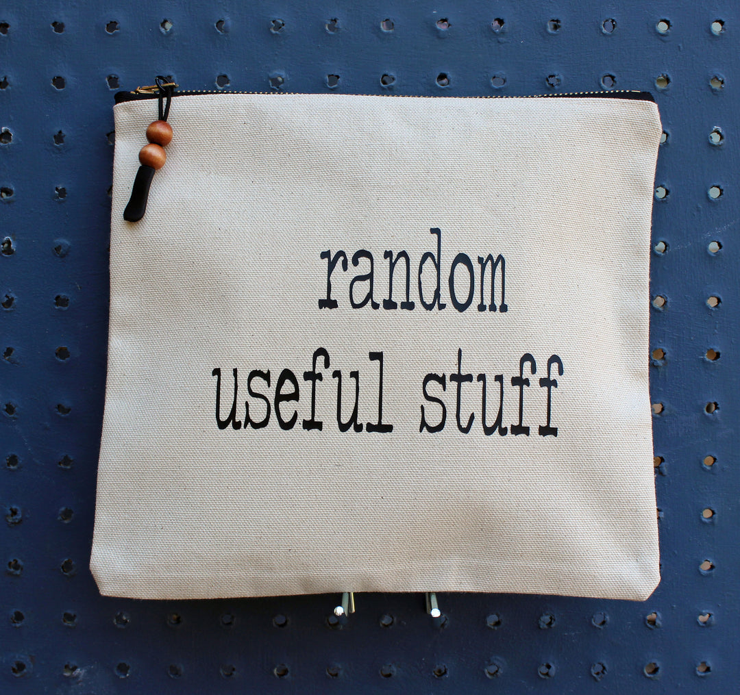 random useful stuff - zip money bag - Pretty Clever Words