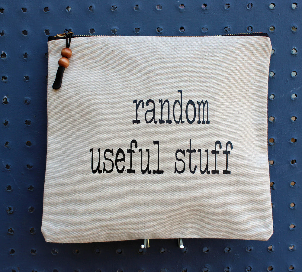 random useful stuff - zip money bag - Pretty Clever Words