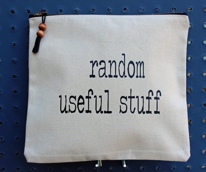 random useful stuff - zip money bag - Pretty Clever Words