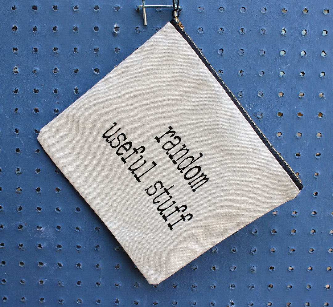 random useful stuff - zip money bag - Pretty Clever Words