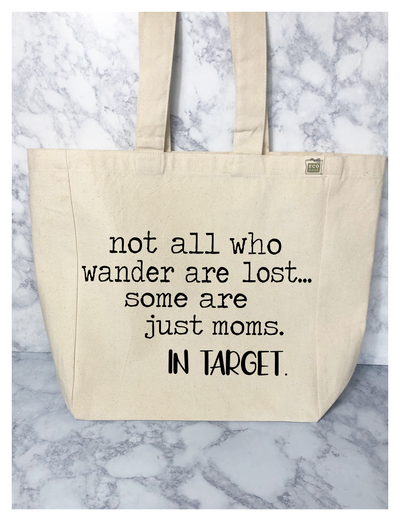 wandering moms in Target - tote bag