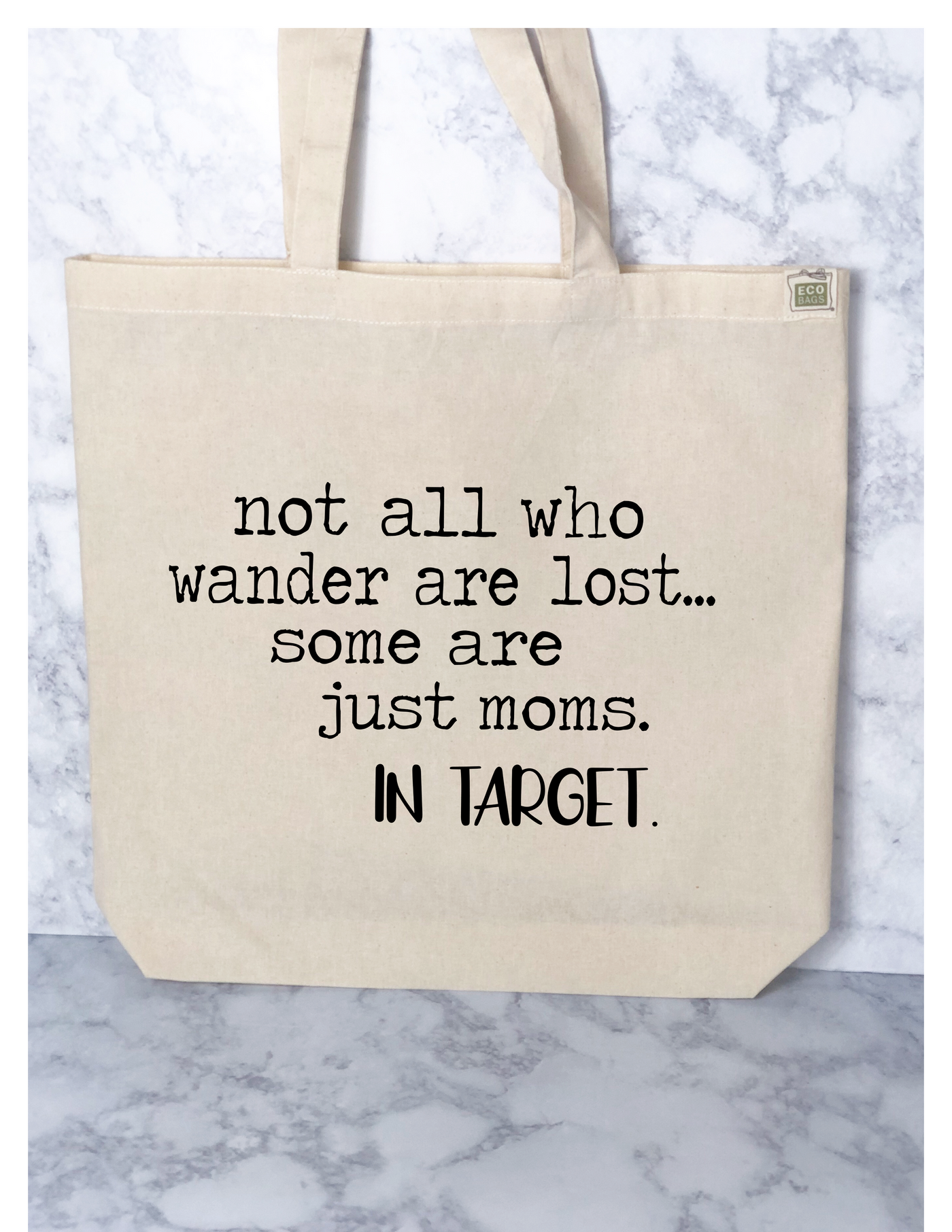 wandering moms in Target - tote bag