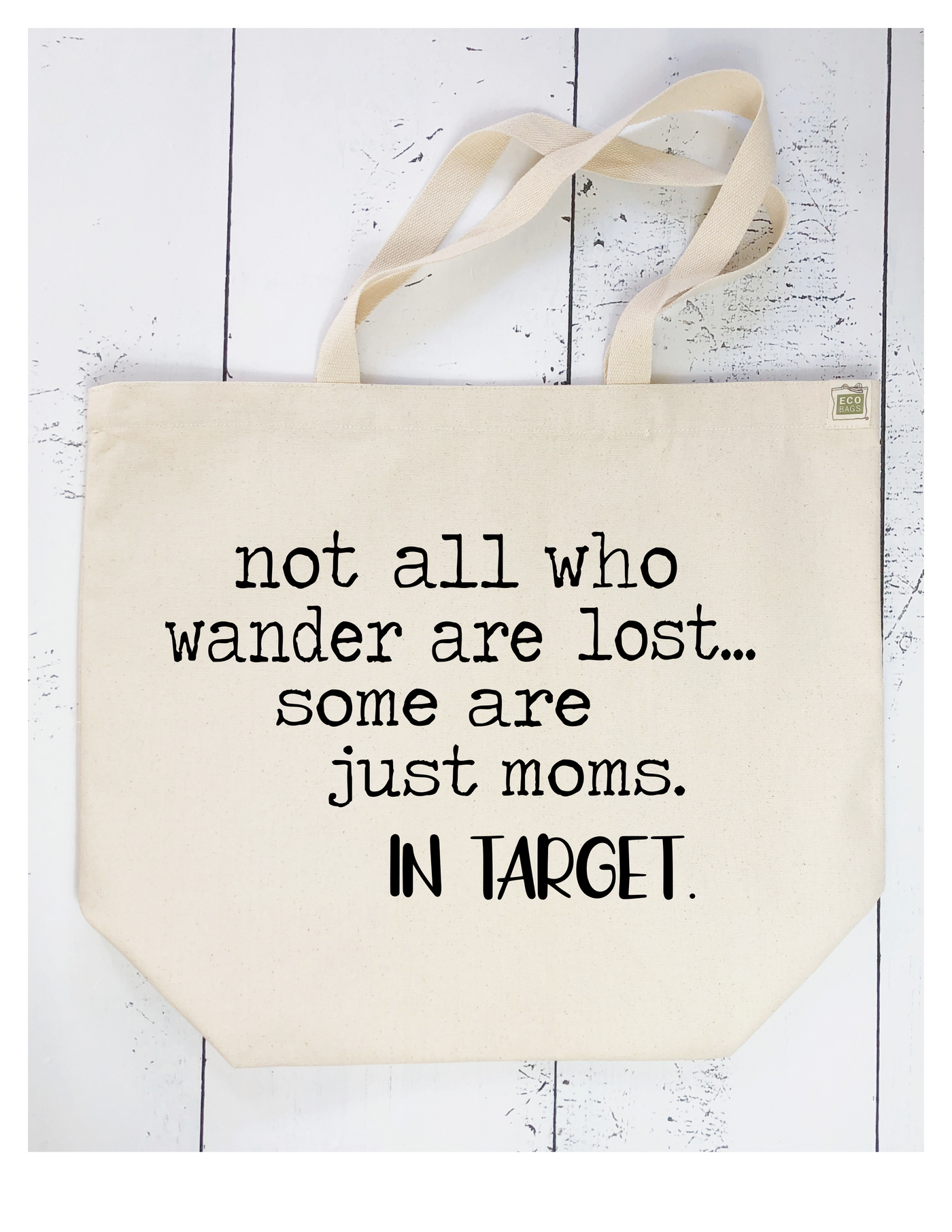 wandering moms in Target - tote bag