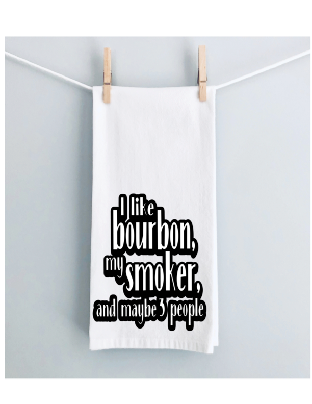 i like BBQ and maybe 3 people - humorous bar, tea and kitchen towel LG