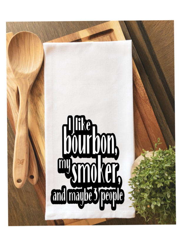 i like BBQ and maybe 3 people - humorous bar, tea and kitchen towel LG