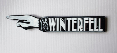 Thrones Collection - wooden pointy finger signs - Pretty Clever Words