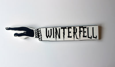 Thrones Collection - wooden pointy finger signs - Pretty Clever Words
